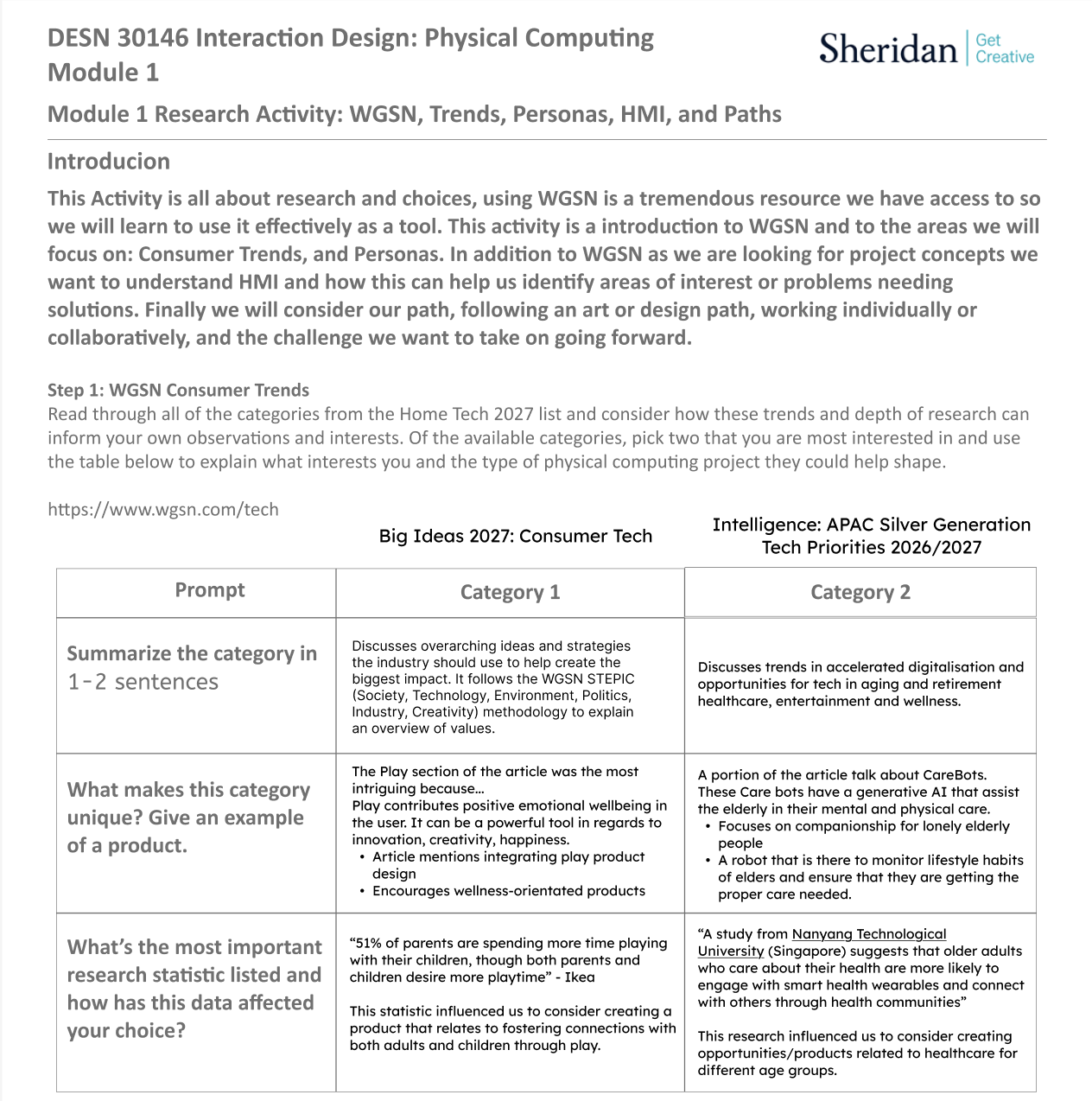 This is a photo of our first worksheet on a Figma Design Doc
