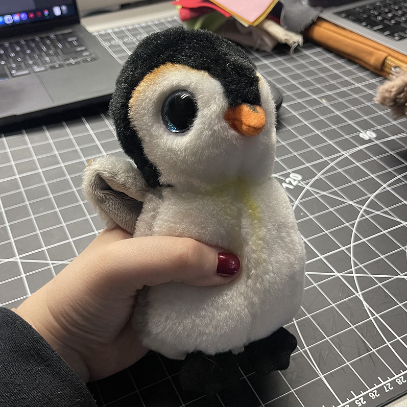 We observed that pongo was the least held out of the three. He was mainly held by the stomach area, but users often did not interact with him. Poor Pongo.